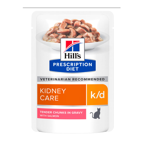 Hill’S Prescription Diet K/D Вологий Корм Для Котів Підтримка Функції Нирок, З Лососем, Пауч Фото Від Dog.Com.Ua