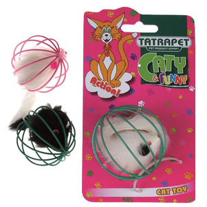 Tatrapet Caty Funny Мишка В Металевій Кулі, 6 См Фото Зоомагазину Dog.Com.Ua