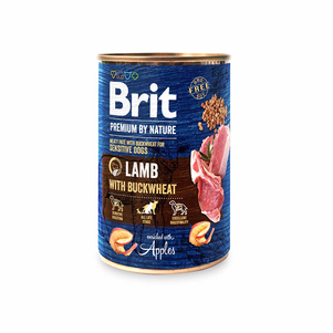 Brit Premium by Nature Lamb with Buckwheat Sensitive М'ясний паштет з ягням та гречкою для собак із чутливим травленням з ягням та гречкою