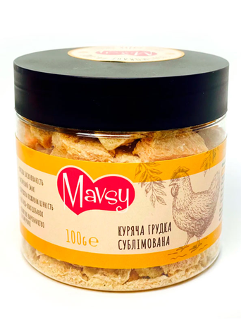 Mavsy Куряча Грудка Сублімована Ласощі Для Котів Та Собак Фото Від Dog.Com.Ua