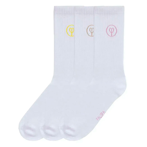Palopa Tennis Socks Logo Шкарпетки Для Власників Собак Жовті З Бежевим Та Рожевим Фото Зоомагазину Dog.Com.Ua