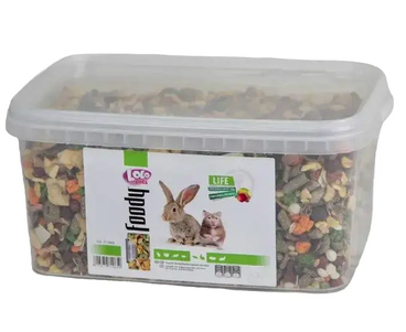 Lolo Pets Корм Для Хом'Яків Та Кроликів Овочево-Фруктовий Мікс Фото Зоомагазину Dog.Com.Ua