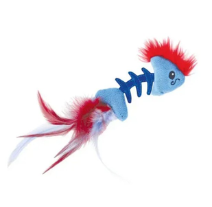 Petstages Feather Fish Bone Cat Toy Рибка З Пір'Ям Для Котів, 19 См Фото Зоомагазину Dog.Com.Ua