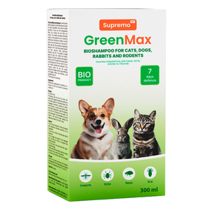 Greenmax Био Противопаразитарный Шампунь С Диметиконом Для Собак, Кошек, Кроликов И Грызунов Фото Зоомагазину Dog.Com.Ua