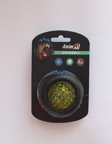 AnimAll GrizZzly Іграшка "LED-м'яч" з підсвічуванням для собак, 7,7 см