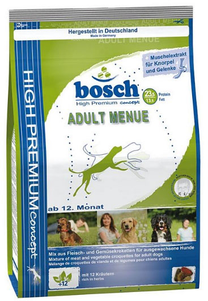 Сухий корм Bosch Adult Menue (Бош Едалт Меню) для дорослих собак із середнім або підвищеним рівнем активності
