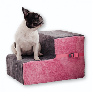 Haustier ступеньки для собак Gray/Pink Double 54x40x36