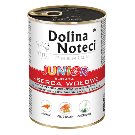 Корм Консервированный Dolina Noteci Premium Для Щенков С Говяжьим Сердцем Фото От Dog.Com.Ua