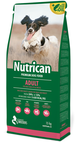 Сухой корм Nutrican Adult (Нутрикан) для взрослых собак всех пород (курица)