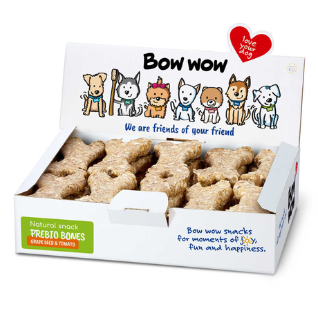 BOW WOW ласощі для собак натуральна кісточка з печінки птиці та виноградних кісточок (30 шт/уп)