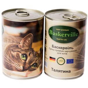 Baskerville влажный корм для кошек с телятиной