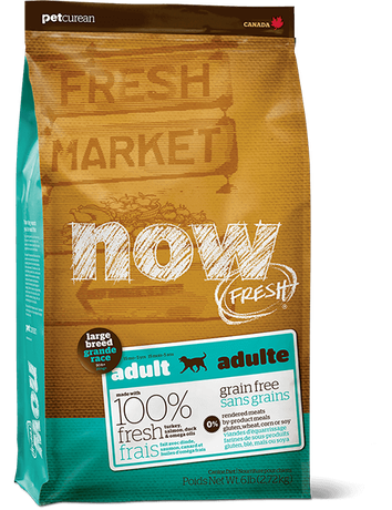 Сухой корм NOW FRESH Adult Large Breed Recipe Grain Free для взрослых собак крупных пород (индейка, утка, лосось)
