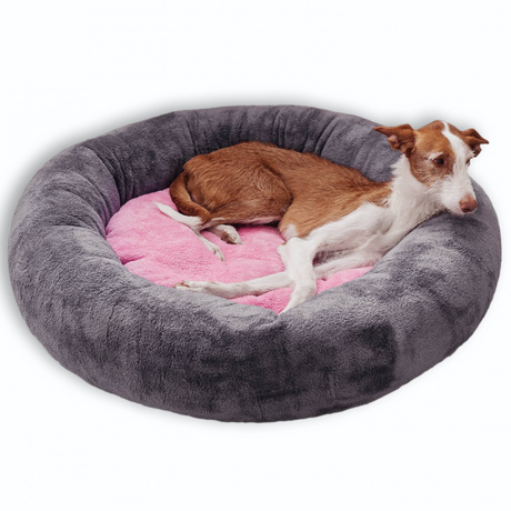 Haustier лежак для собак Gentle Gray&Pink