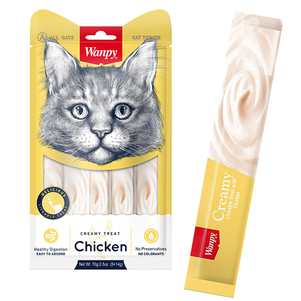 Wanpy Creamy Lickable Treats Chicken ВАНПИ КУРИЦА жидкое лакомство для котов