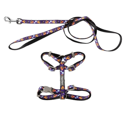 Fuzzyard Набор Амуниции Субботняя Котолихоманка Для Прогулок С Котом Фото От Dog.Com.Ua