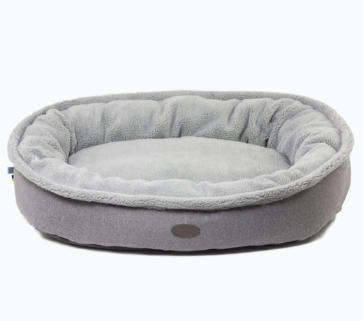 Harley And Cho Лежак Овальний Для Собак Donut Fur Gray Фото Від Dog.Com.Ua
