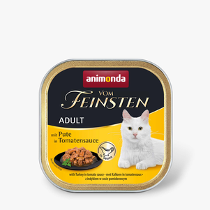 Корм Vom Feinsten Adult with Turkey in Tomato sauce консервований для котів з індичкою в томатному соусі