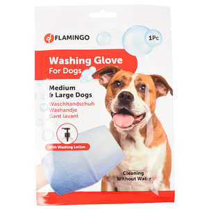 Flamingo Washing Glove Dog Фламинго Рукавица-Салфетка Для Купания Без Воды Собак Фото Зоомагазина Dog.Com.Ua