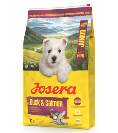 Сухой Корм Josera Mini Junior Для Щенков Мелких Пород (Утка И Лосось) Фото От Dog.Com.Ua