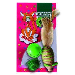 Tatrapet Caty Funny Мишка + 2 М'Ячики, 3,5-6,3 См Фото Зоомагазину Dog.Com.Ua