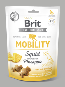 Brit Care Dog Functional Snack Mobility Squid Функціональні ласощі для собак з кальмаром та ананасом для підтримки суглобів та хрящів