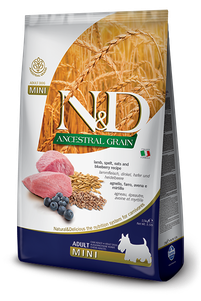 Сухий корм Farmina N & D Low Grain Dog Lamb and Blueberry Adult Mini для зрілих собак малих порід з ягням