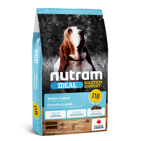 Сухий корм Nutram I18 Ideal Solution Support Weight Control Dog для дорослих собак схильних до повноти (курка і ячмень)