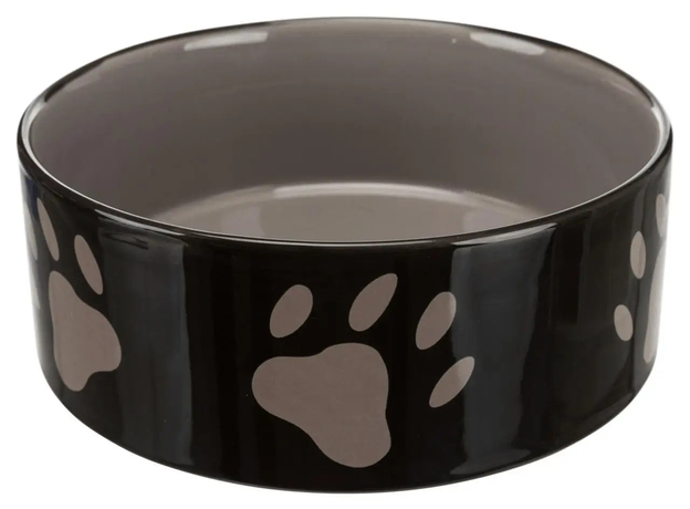 Миска Для Собак Trixie Коричнева З Лапками, 1,4 Л, D=20 См Фото Від Dog.Com.Ua