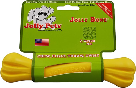 Jolly Pets гибкая игрушка для апортировки косточка FLEX-N-CHEW BONE, 16 см малый размер (сильное грызение)