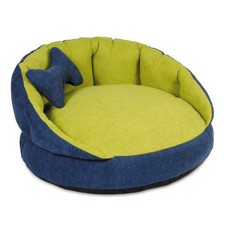 Pet Fashion Шарм Лежак Для Собак Індиго/Лайм Фото Від Dog.Com.Ua