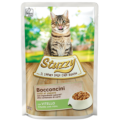 Stuzzy Cat Veal ШТУЗИ ТЕЛЯТИНА в соусе консервы для котов, влажный корм, пауч