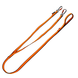 Non-Stop Dogwear Bungee Leash Double Повідець-Спарка Для Собак Чорний З Помаранчевим Фото Зоомагазину Dog.Com.Ua