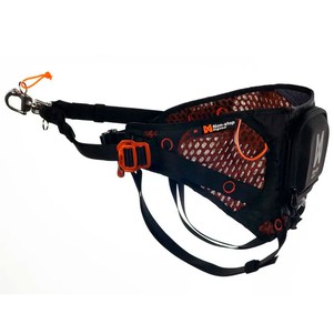 Non-stop dogwear Løype belt Пояс для прив'язі собак чорний з помаранчевим