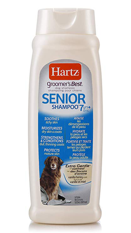 Hartz Groomer's Best Senior Shampoo Шампунь для стареющих собак с маслом овса, ароматом меда и ванили