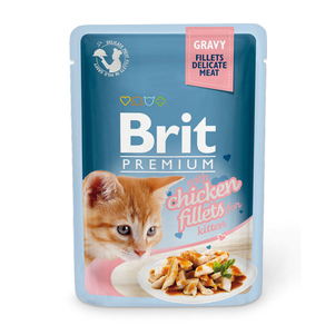 Brit Premium Филе куриное в соусе для котят