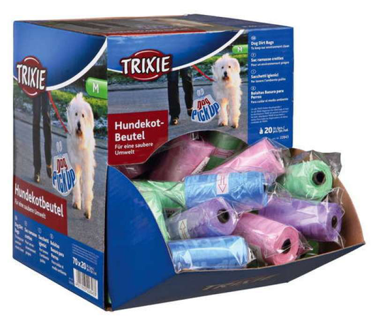 Trixie (Трикси) одноразовые пластиковые пакеты для уборки за собаками (1 рулон/20 шт)