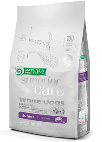 NP Superior Care White Dogs Grain Free Junior All Breeds беззерновий корм для юніорів всіх порід білих окрасів