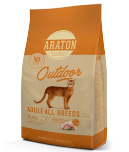 Araton Outdoor Adult All Breeds Сухой Корм Для Кошек Всех Пород Бывающих На Улице Фото Зоомагазина Dog.Com.Ua