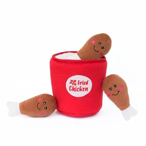 Zippypaws Zippy Burrow Bucket Of Chicken Мягкое Ведро С Курицей Для Собак С Пищалкой Фото Зоомагазина Dog.Com.Ua