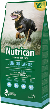 Сухой корм Nutrican Junior Large (Нутрикан) для щенков крупных пород (курица)