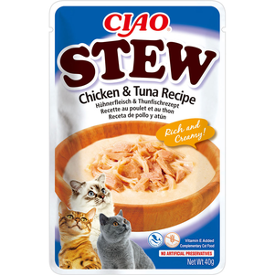 Inaba Ciao Stew Пауч Для Кошек, С Тушеной Курицей И Тунцом Фото Зоомагазина Dog.Com.Ua