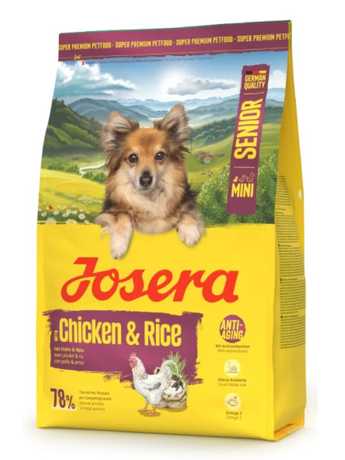 Josera Dog Mini Senior Chicken & Rice Сухой Корм Для Пожилых Собак Малых Пород С Курицей И Рисом Фото От Dog.Com.Ua