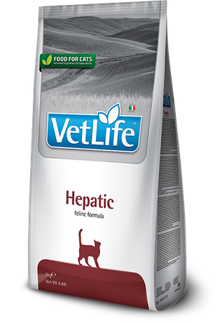 Сухой лечебный корм для кошек Farmina Vet Life Hepatic при хронической печеночной недостаточности