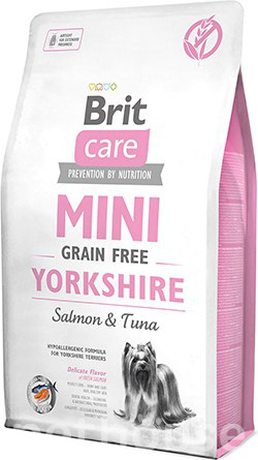 Brit Care Mini Grain Free Yorkshire беззерновий гіпоалерегенний корм для йоркширських тер`єрів (риба)