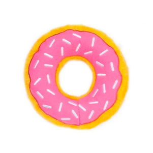 Zippypaws Donutz Strawberry Мягкий Пончик Клубника Для Собак С Пищалкой Фото Зоомагазина Dog.Com.Ua