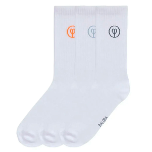 Palopa Tennis Socks Logo Шкарпетки Для Власників Собак Помаранчеві З Блакитним Та Сірим Фото Зоомагазину Dog.Com.Ua