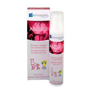 Dermoscent ATOP 7 Spray успокаивающий спрей без стероидов при аллергии и атопии у кошек и собак, 75 мл