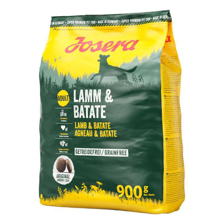 Сухий корм Josera Dog Lamm & Batate беззерновий для дорослих активних собак (ягня і батат)