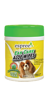 Espree Aloe Ear Care Pet Wipes Влажные салфетки с алоэ для ушей