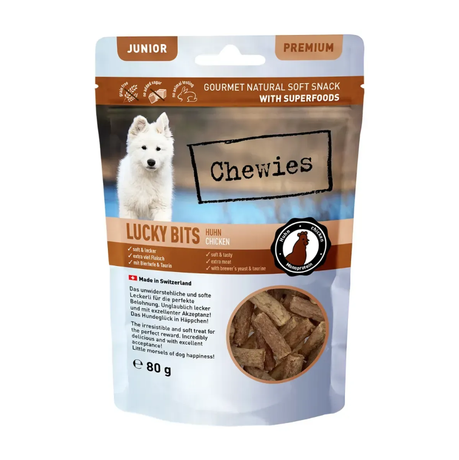 Chewies Lucky Bits Натуральные Лакомства Для Щенков Из Куриного Мяса Фото От Dog.Com.Ua